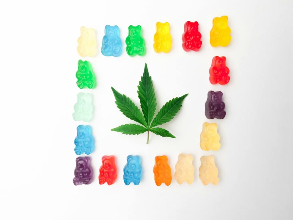 Vibrant gummy bears 